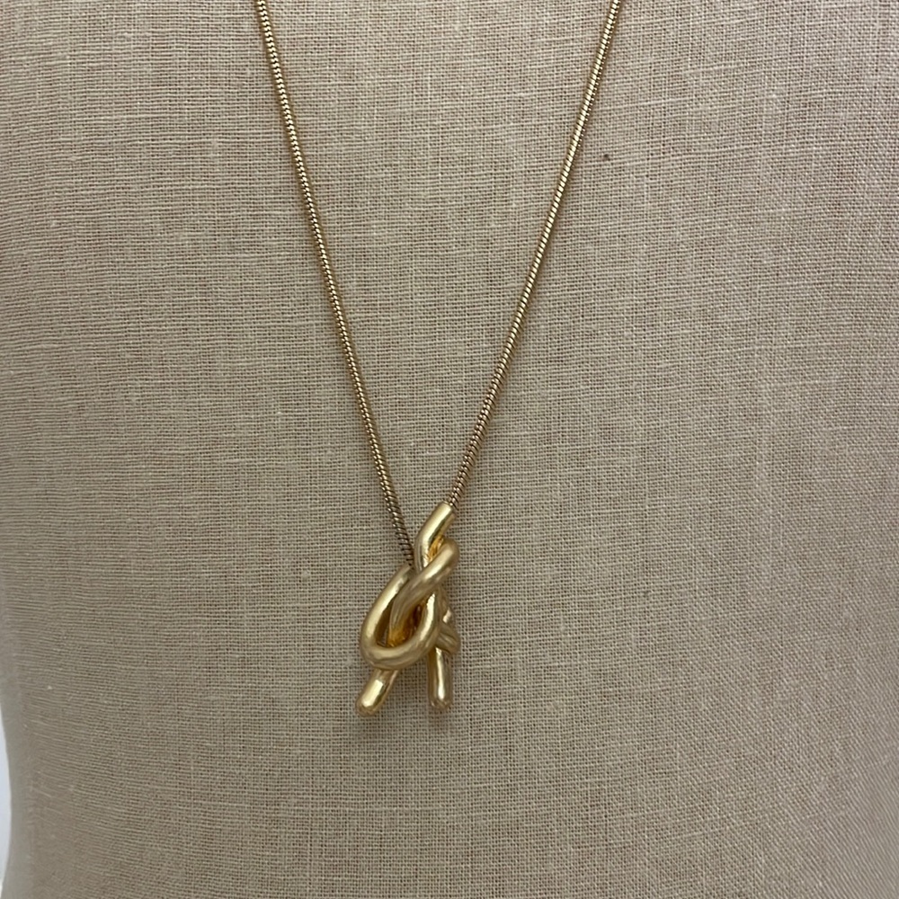 Madewell Adjustable Knot Knotshine Necklace